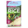 أرز أبيض عضوي ، طهي سريع ، 15 أونصة (425 جم)