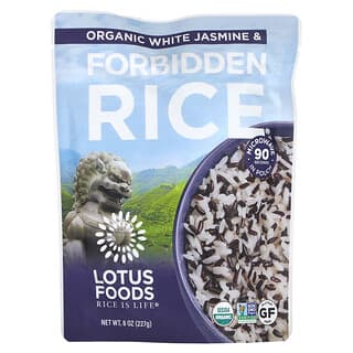 Lotus Foods, Органический белый жасмин и запретный рис, 227 г (8 унций)