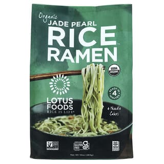 Lotus Foods, Luomu Jade Pearl Rice Ramen™, 4 nuudelikakkua, 283 g
