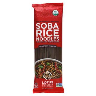 Lotus Foods, Buckwheat & Brown Soba Rice Noodles, 8 oz (227 g)