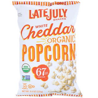 Late July‏, Organic Popcorn, White Chedder, 4.4 oz (125 g)