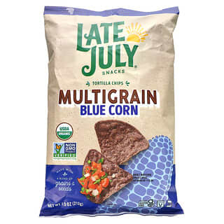 Late July, Snacks, Tortilla Chips, Multigrain Blue Corn, 7.5 oz (212 g)
