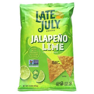 Late July, чипсы из тортильи, халапеньо и лайм, 221 г (7,8 унции)