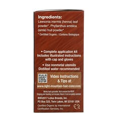 Light Mountain, Natural Hair Color & Conditioner, Bright Red, 4 oz (113 g)