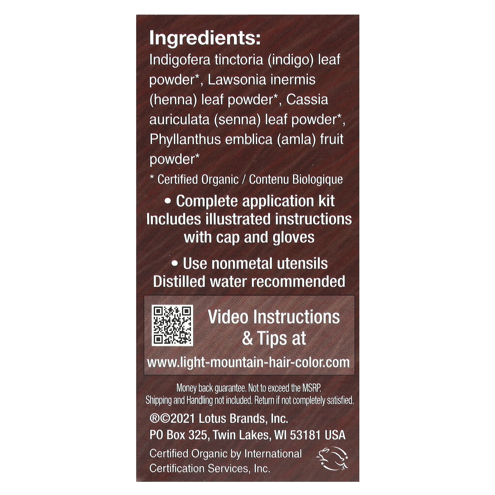 Light Mountain, Natural Hair Color & Conditioner, Medium Brown, 4 oz ...