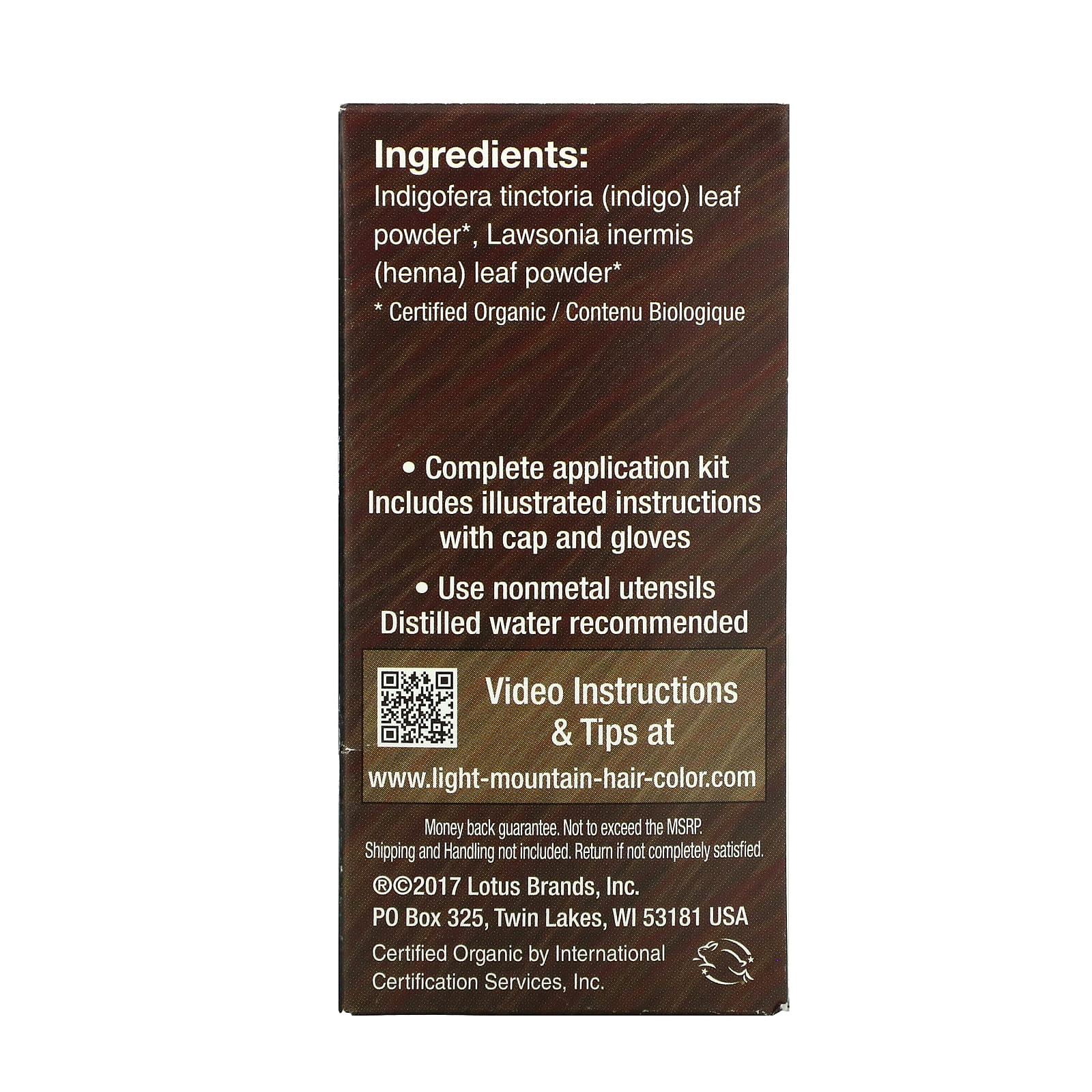 Light Mountain, Natural Hair Color & Conditioner, Chestnut, 4 oz (113 g)