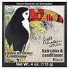 自然的染髮劑&護髮素，黑色，4盎司（113 克）