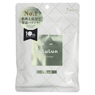 Lululun, Precious Clear, Máscara de Beleza, Branco 4KS, 7 Folhas, 3,65 fl oz (108 ml)