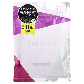 Lululun, 適合 45 歲以上人群的美容片裝面膜，鳶尾藍（透明）2KS，7 片，3.82 液量盎司（113 毫升）