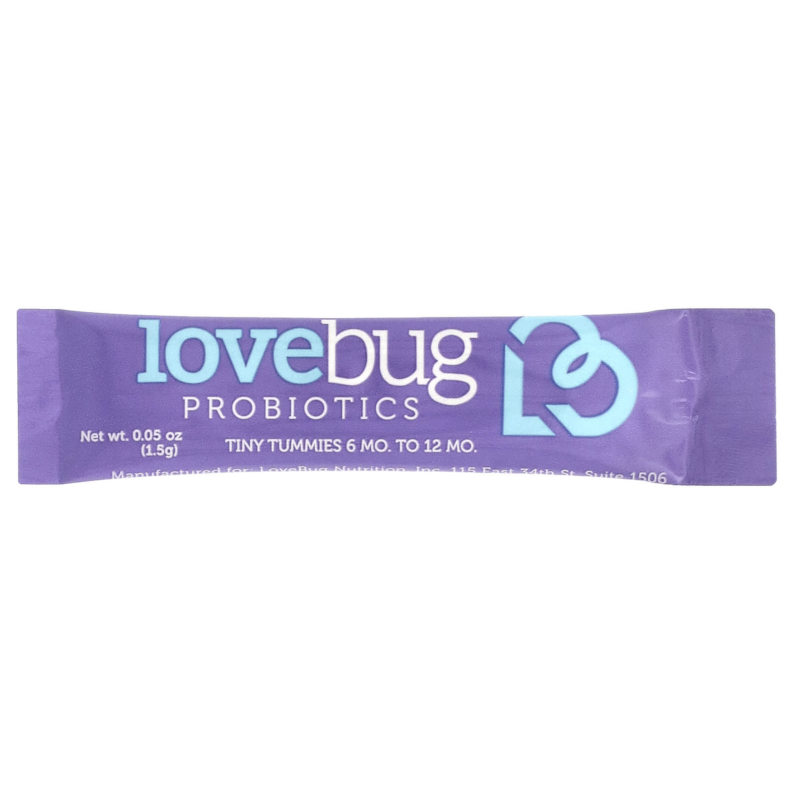 LoveBug Probiotics, Baby Probiotics, 6-12 Months, 4 Billion CFU, 30 ...