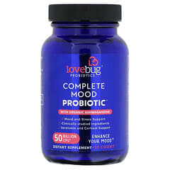LoveBug Probiotics, Probiótico para la salud de la mujer, Probiótico diario, 50.000 millones de UFC, 30 unidades