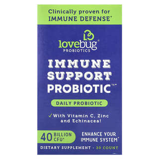 LoveBug Probiotics, Immune Support Probiotic™, Daily Probiotic, 40 Billion CFU, 30 Count