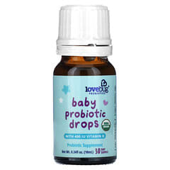 LoveBug Probiotics, 嬰兒益生菌滴劑，50 億 CFU，0.34 液量盎司（10 毫升）