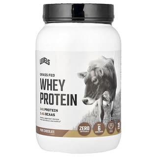 Levels, 목초 사육 유청 단백질 분말, 퓨어 초콜릿, 907g(2lb)