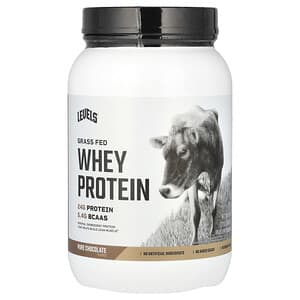 Levels, Grass Fed Whey Protein Powder, Pure Chocolate , 2 lb (907 g)