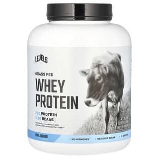Levels, Proteína de suero de leche proveniente de animales alimentados con pasturas en polvo, Sin sabor, 2,27 kg (5 lb)