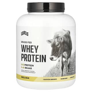 Levels, Proteína de suero de leche proveniente de animales alimentados con pasturas en polvo, Vaina de vainilla, 2,27 kg (5 lb)