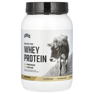 Levels, Grass Fed Whey Protein Powder, Molkenproteinpulver von grasgefütterten Kühen, Cappuccino, 907 g (2 lb.)