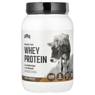 Levels, 목초 사육 유청 단백질 분말, 더블 초콜릿, 907g(2lb)