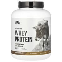 Levels, Grass Fed Whey Protein Powder, Double Chocolate, 5 lbs (2.27 kg)