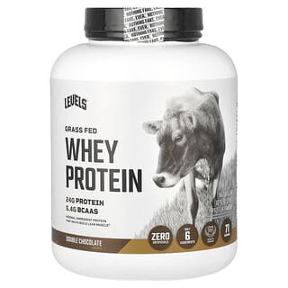 Levels, Порошок из сывороточного протеина травяного откорма, двойной шоколад, 2,27 кг (5 фунтов)