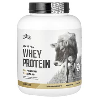 Levels, Порошок из сывороточного протеина от травяного откорма, капучино, 2,27 кг (5 фунтов)