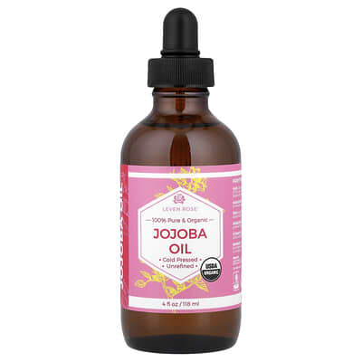 Leven Rose, 100% Pure & Organic Jojoba Oil, 118 ml