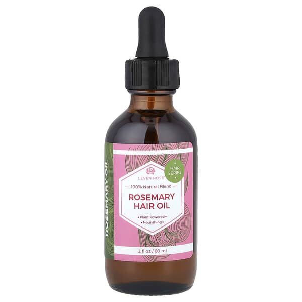 Leven Rose, 로즈메리 헤어 오일, 60ml(2fl oz)