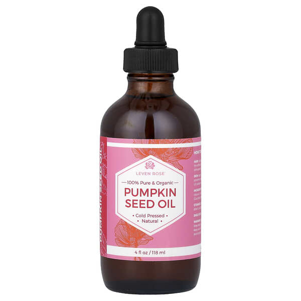Leven Rose, 全正有機，南瓜籽油，4 液量盎司（118 毫升）