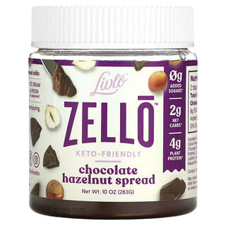 Livlo, Zello, шоколадная паста с фундуком, 283 г (10 унций)