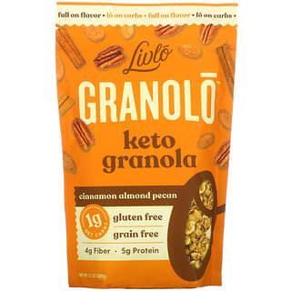 Livlo, Granolo, Granola cétogène, Cannelle, Amande et noix de pécan, 309 g