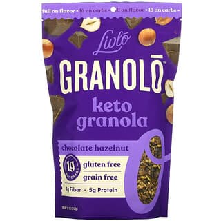Livlo, Granolo, Keto Granola, Chocolat-Noisette, 312 g
