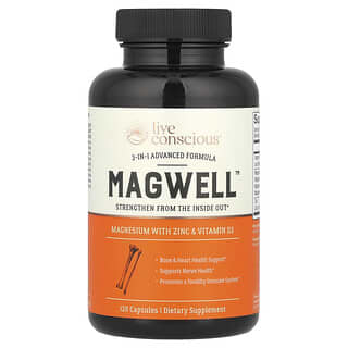 Live Conscious, MagWell™, 3-in-1 Advanced Formula, 120 Capsules