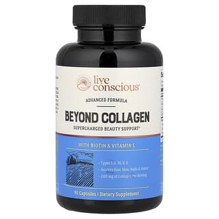 Live Conscious, Beyond Collagen, with Biotin & Vitamin C, 90 Capsules