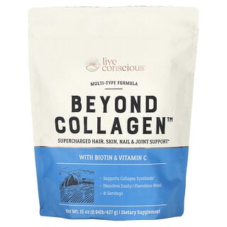 Live Conscious, Beyond Collagen, с биотином и витамином C, 427 г (15 унций)