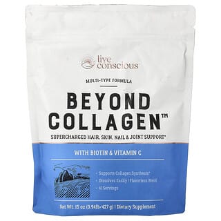 Live Conscious, Más allá del colágeno, Con biotina y vitamina C, 427 g (15 oz)