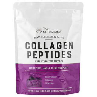 Live Conscious, Kolagenové peptidy, neochucené, 220 g