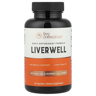Live Conscious, LiverWell con NAC e ALA, 60 capsule