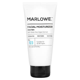 Marlowe, Facial Moisturizer, For Men, No. 123, 6 fl oz (177.4 ml)