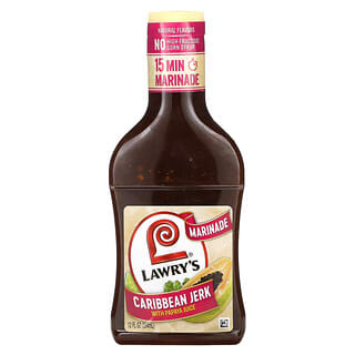 Lawry's, 醃泡汁，加勒比海肉乾和木瓜汁，12 液量盎司（354 毫升）