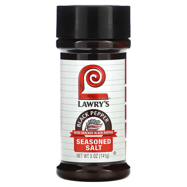 Lawry's, 含黑胡椒碎的調味鹽，5 盎司（141 克）