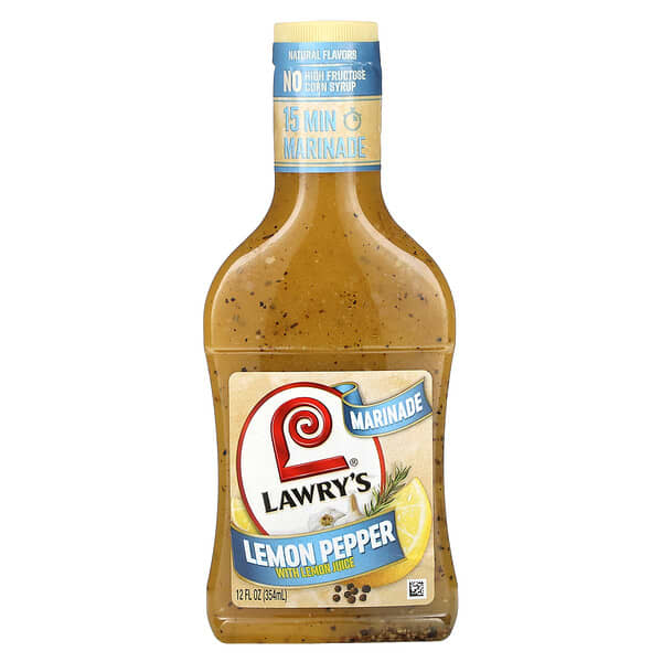 Lawry's, 醃料，檸檬胡椒配檸檬汁，12 液量盎司（354 毫升）