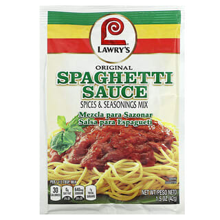 Lawry's, Mezcla de especias y condimentos, Salsa para espaguetis original`` 42 g (1,5 oz)