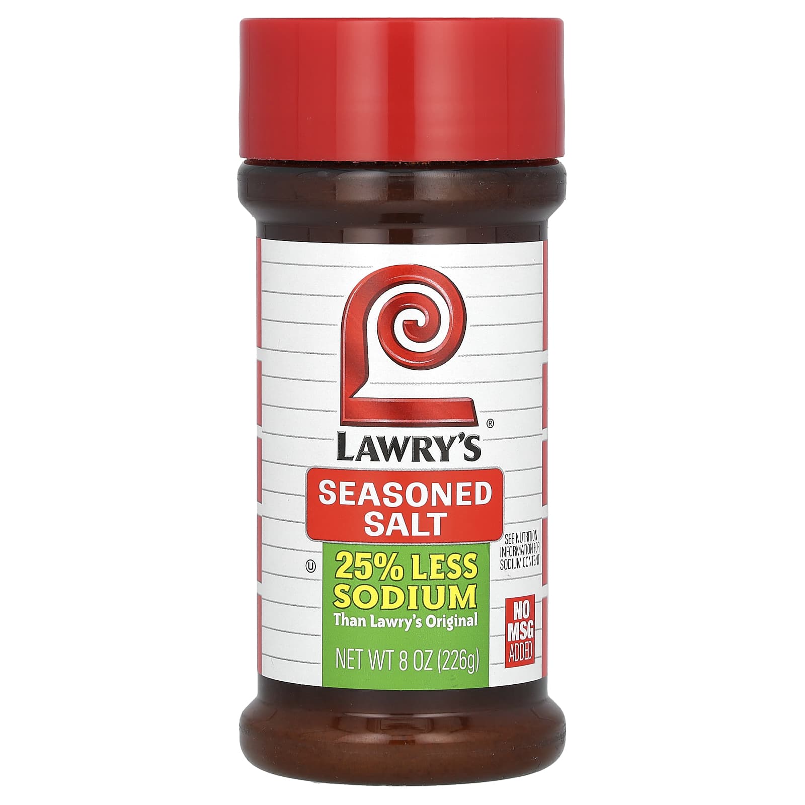 Lawrys Seasoned Salt Less Sodium 8 Oz 226 G