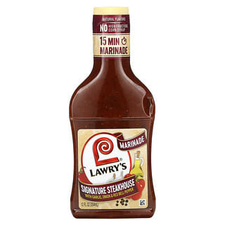 Lawry's, Marinade, Signature Steakhouse With Garlic, Onion & Red Bell Pepper, 12 fl oz (354 ml)