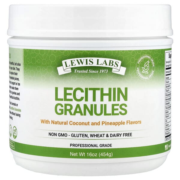 Lecithin Granules, Natural Coconut and Pineapple, 16 oz (454 g)