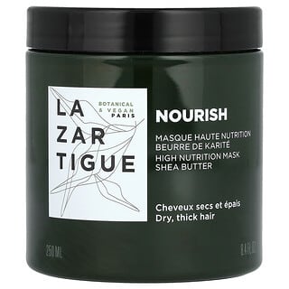 Lazartigue, Nourish, maschera per capelli ad alto contenuto nutritivo, burro di karité, 250 ml