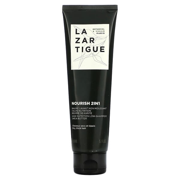 Lazartigue, 너리쉬 2 IN 1, High Nutrition 로우 샴푸, 건성 및 굵은 모발, 150ml(5.1fl oz)