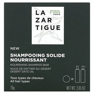 Lazartigue, Barra de champú nutritivo, Todo tipo de cabello`` 75 g (2,65 oz)