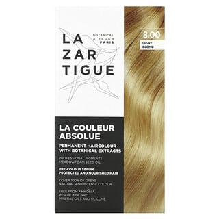 Lazartigue, Permanent Haircolor with Botanical Extract, 8.00 Light Blond, 1 Application